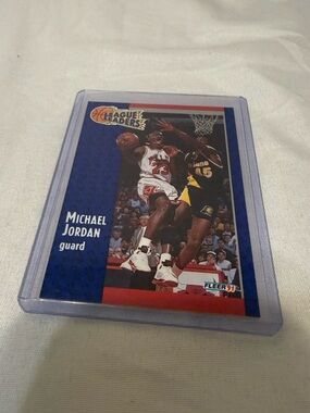 Michael Jordan 1991 Fleer League Leaders #220 Chicago Bulls NBA Card